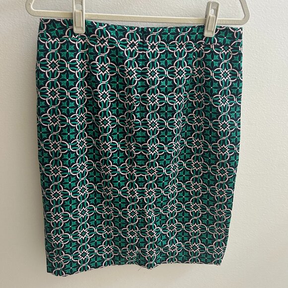 J.Crew Lattice Pattern Pencil Skirt – Size 8 - Picture 2 of 4
